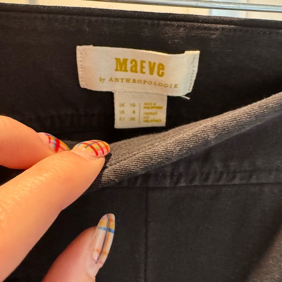 Cute black bell bottom pants from anthro! - Picture 2 of 3